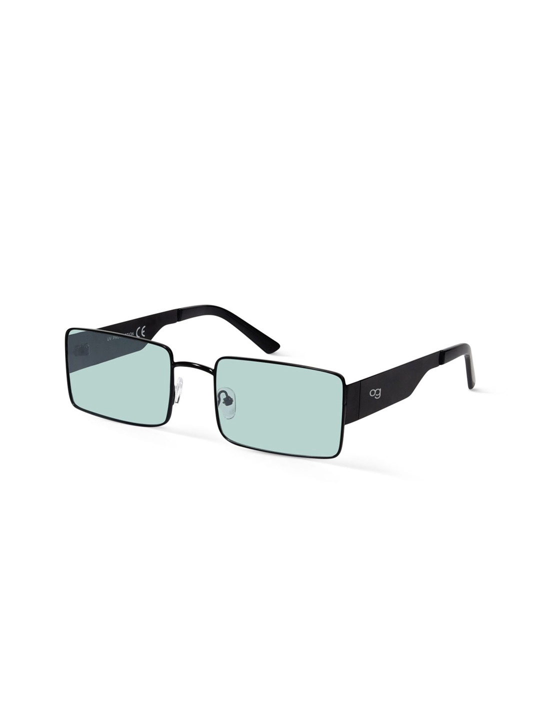 

Woggles Unisex Rectangle Sunglasses with UV Protected Lens, Green
