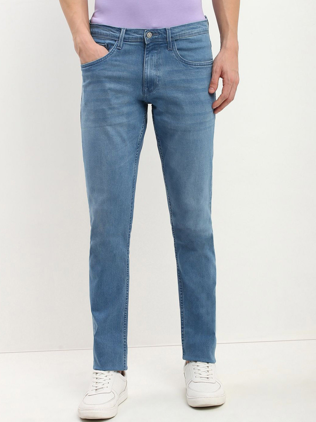 

Allen Solly Men Slim Fit Light Fade Jeans, Blue