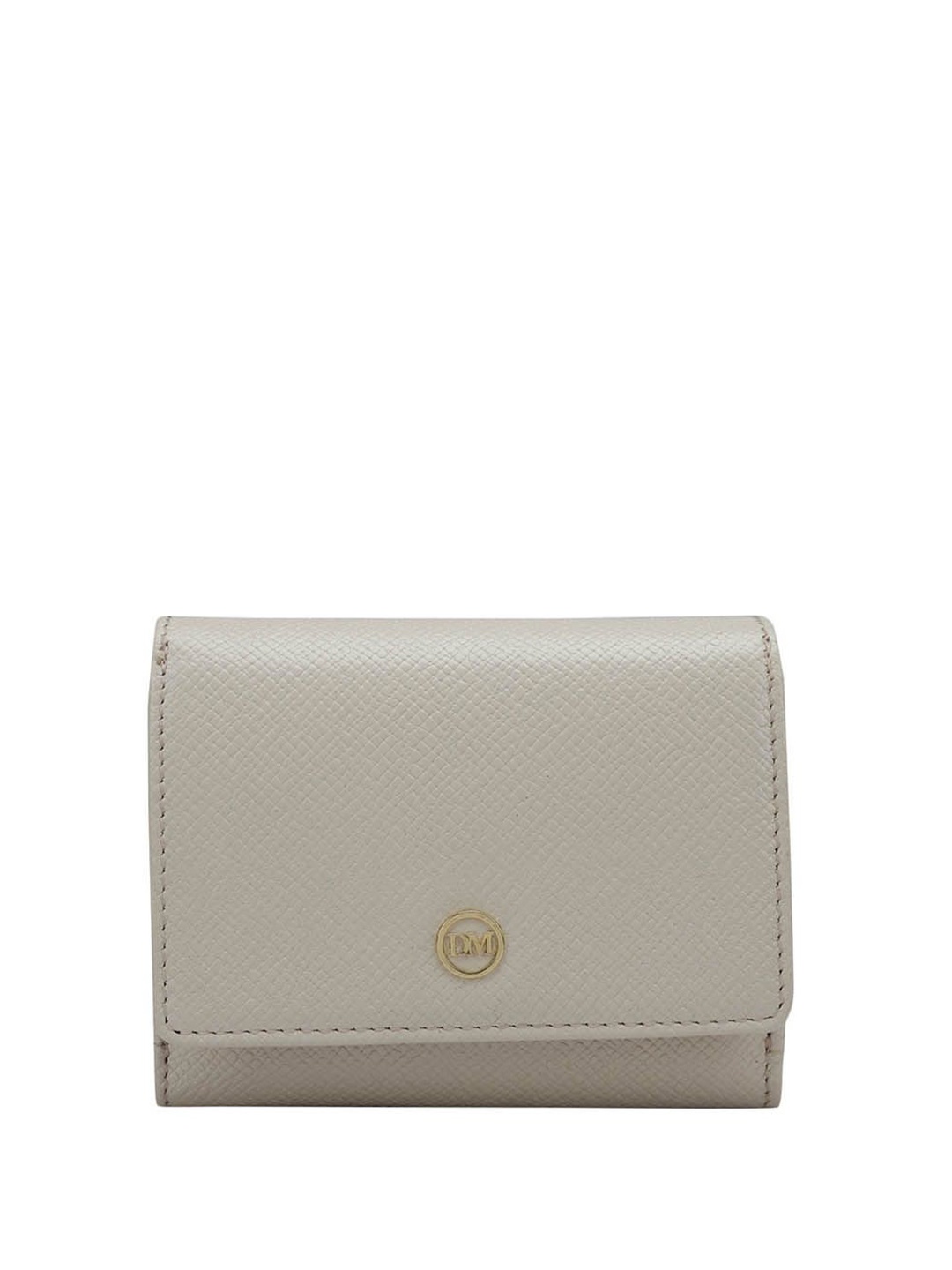 

Da Milano Women Leather Two Fold Wallet, White