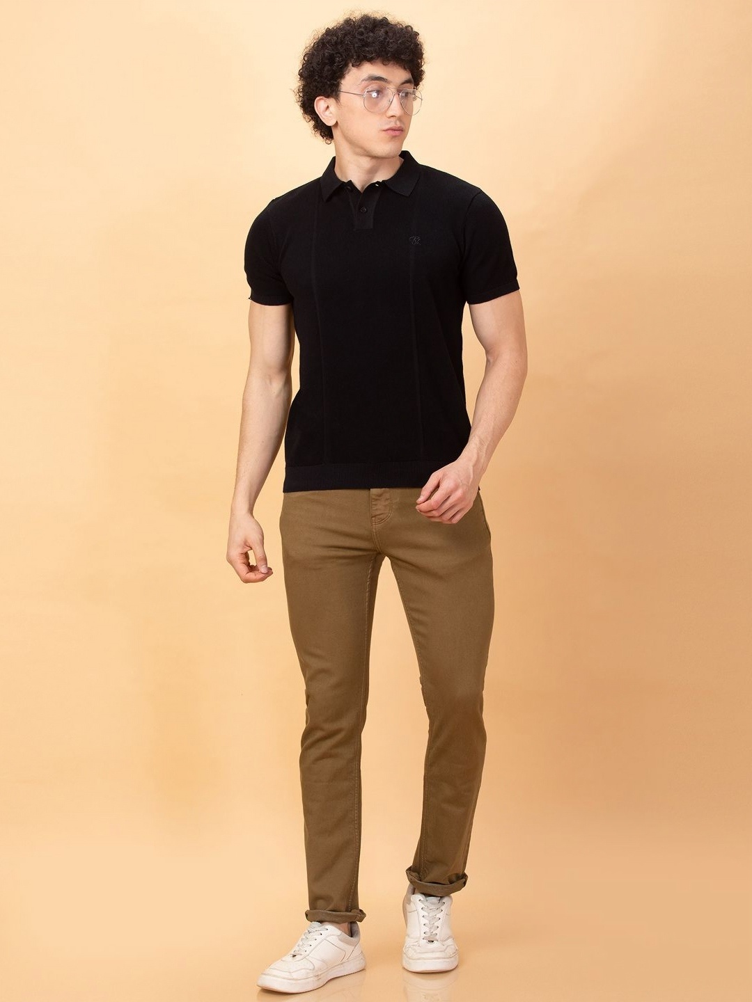 

Being Human Men Polo Collar Pockets T-shirt, Black