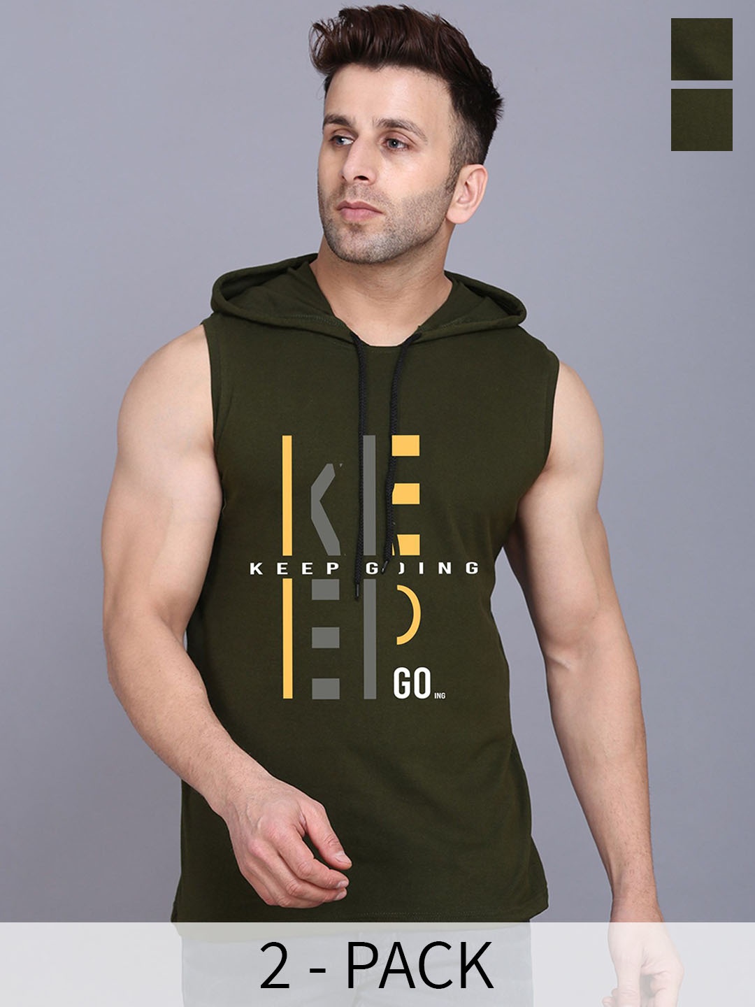 

SLOWLORIS Pack Of 2 Printed Gym Innerwear Vests SL28 COMBO (KEEP OLIVE) (ADV OLIVE)