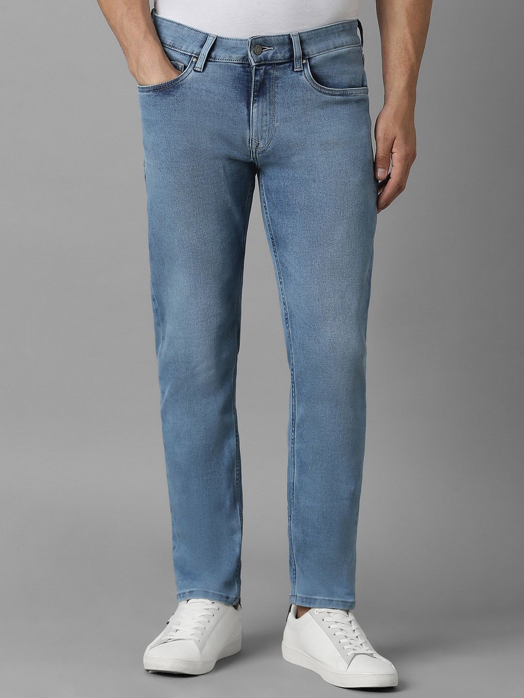 

Louis Philippe Jeans Men Slim Fit Heavy Fade Jeans, Blue