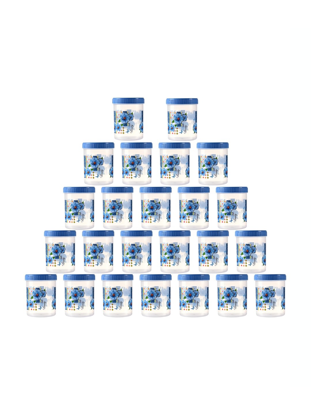 

Kuber Industries 24-Pcs Blue Storage Container 1000ml