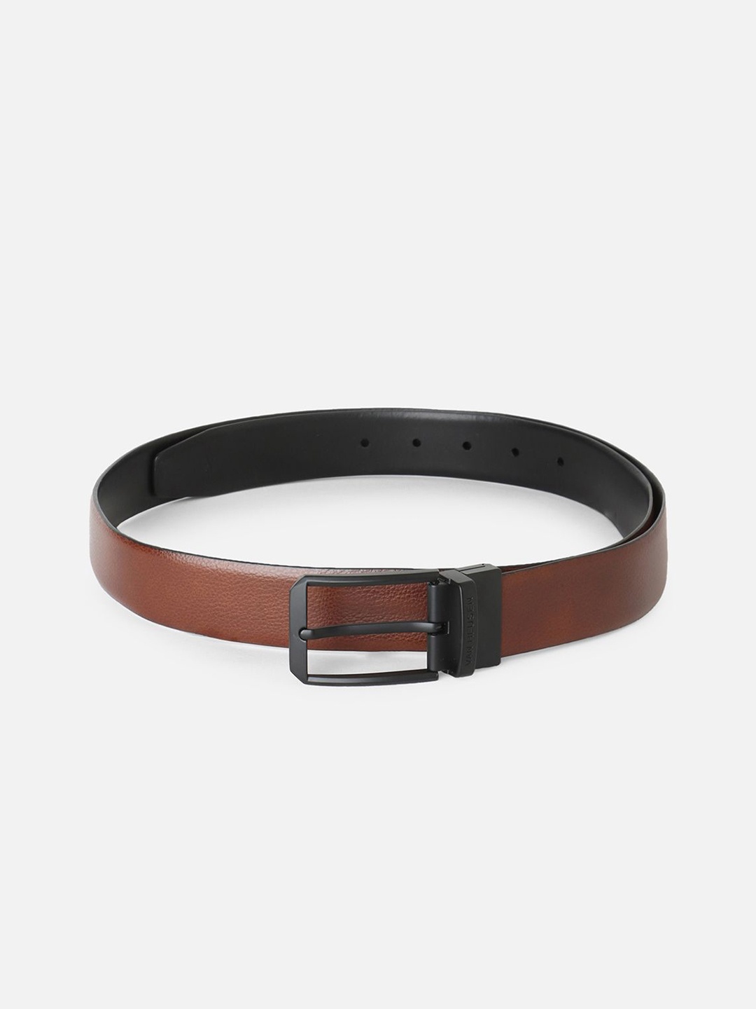 

Van Heusen Men Textured Leather Belt, Brown
