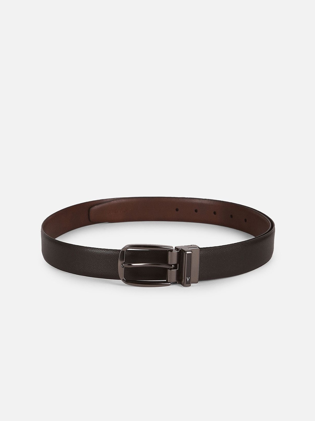 

Van Heusen Men Textured Leather Belt, Brown
