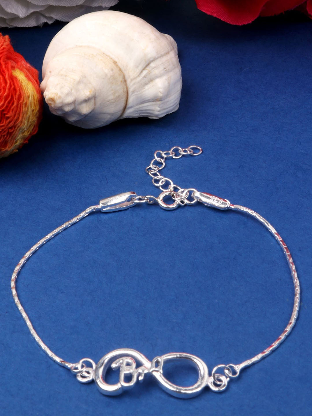 

Silver Chest 925 Sterling Silver-Plated Adjustable Bracelet