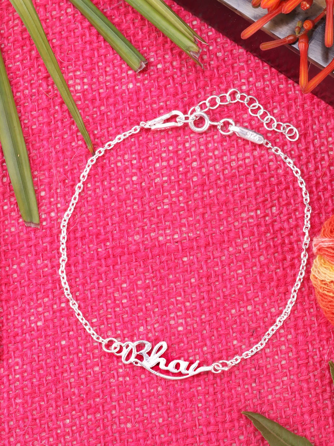 

Silver Chest 925 Sterling Silver-Plated Adjustable Bracelet