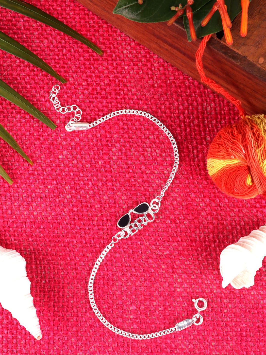 

Silver Chest 925 Sterling Silver-Plated Adjustable Bracelet