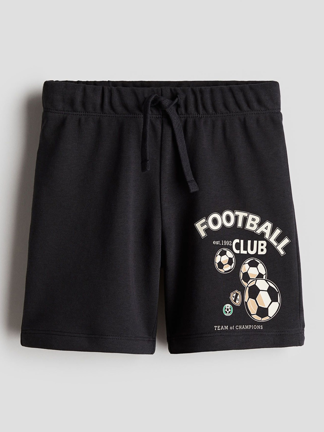 

H&M Boys Printed Sweatshorts, Black