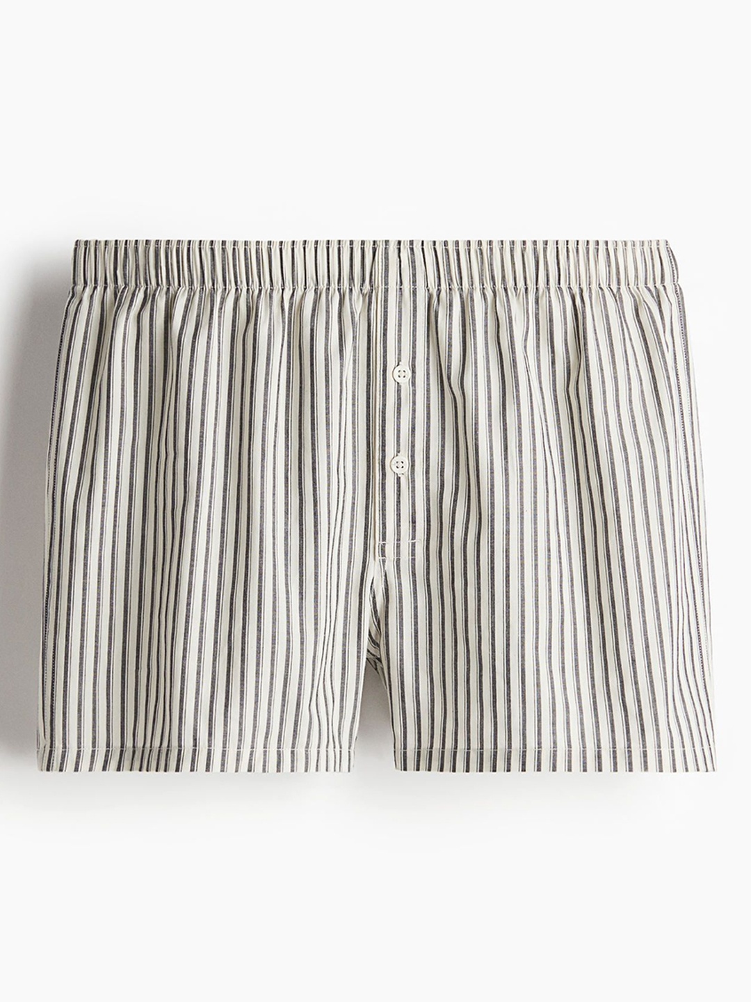 

H&M Pack Of 3 Woven Cotton Boxer Shorts, Beige