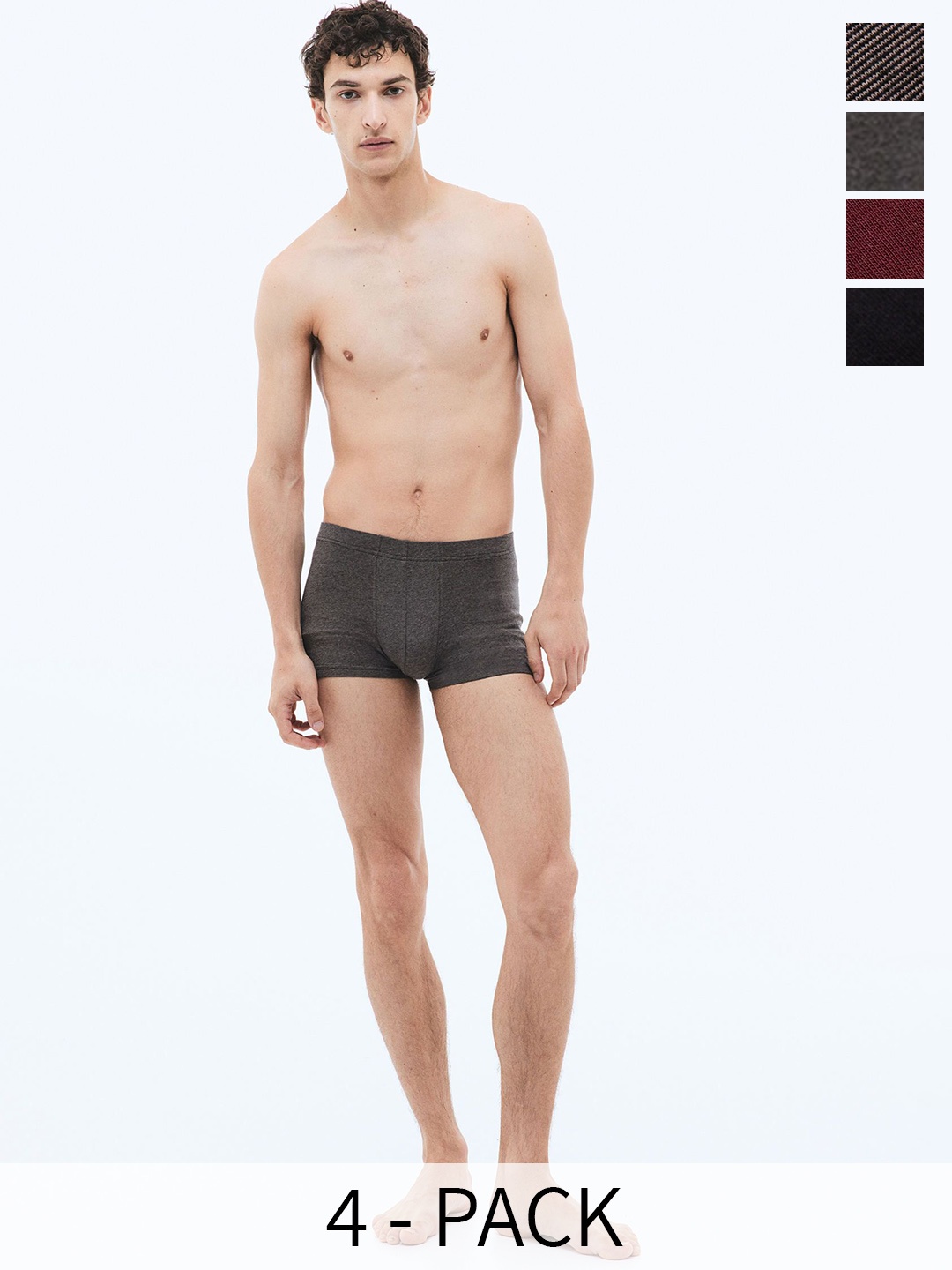 

H&M 5-Pack Cotton Short Trunks, Black