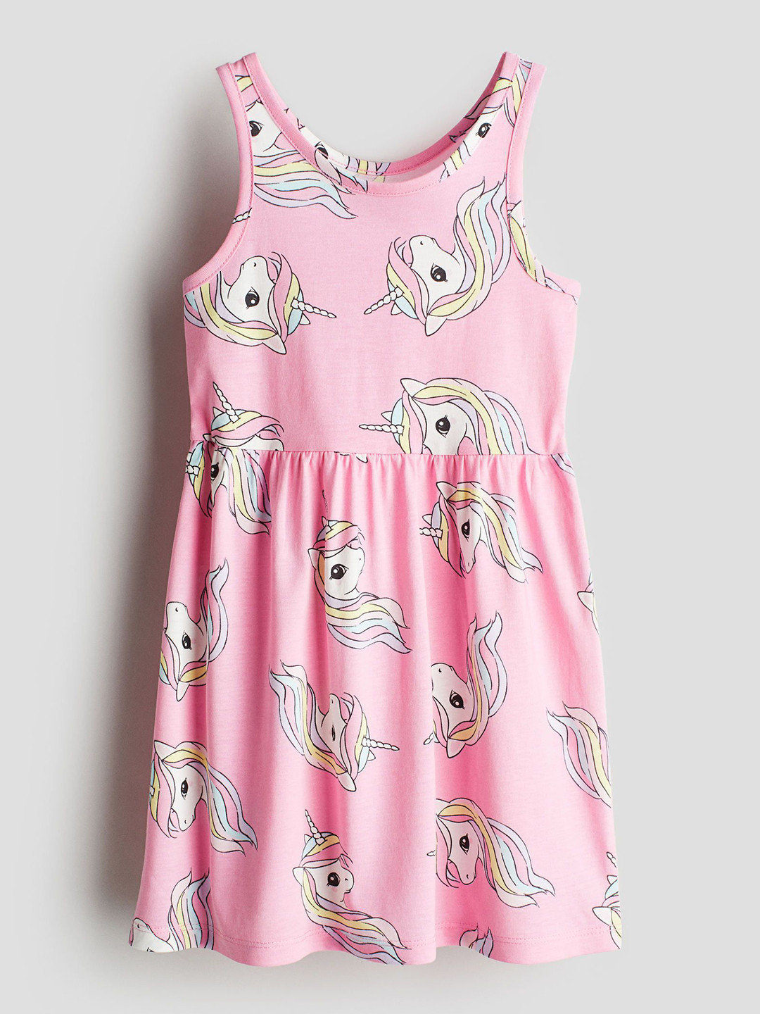 

H&M Girls Patterned Cotton Dress, Pink