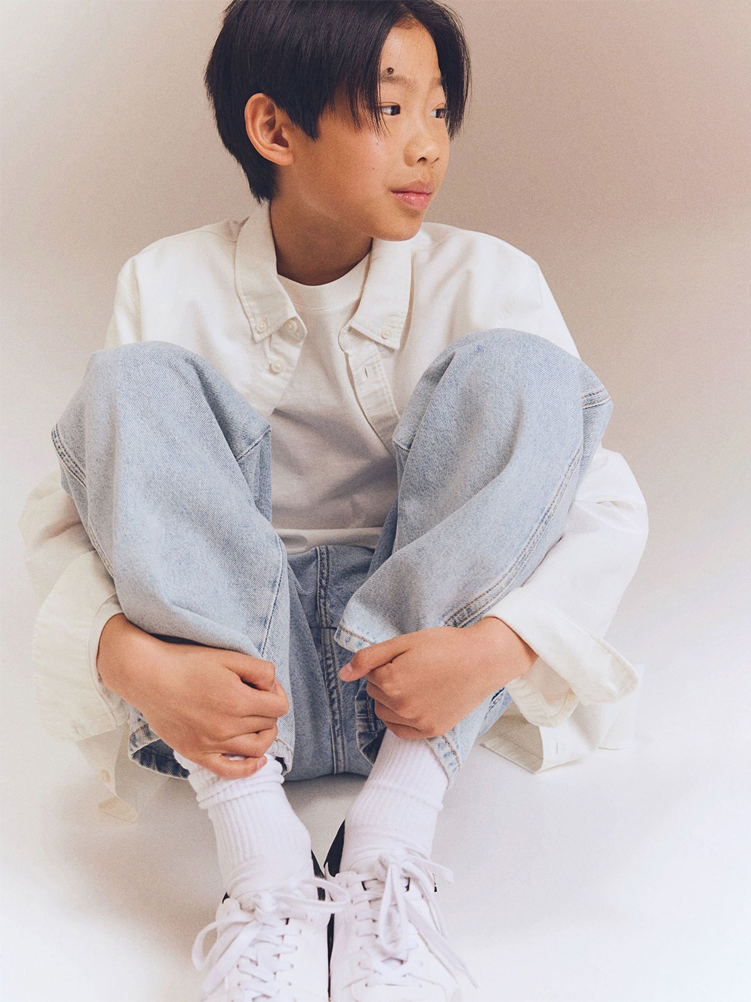 

H&M Button-Down Cotton Shirt, White