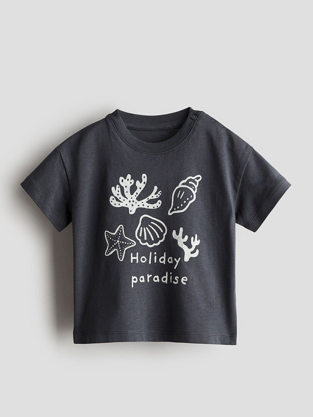 

H&M Infant Boys Cotton Jersey T-Shirt, Grey