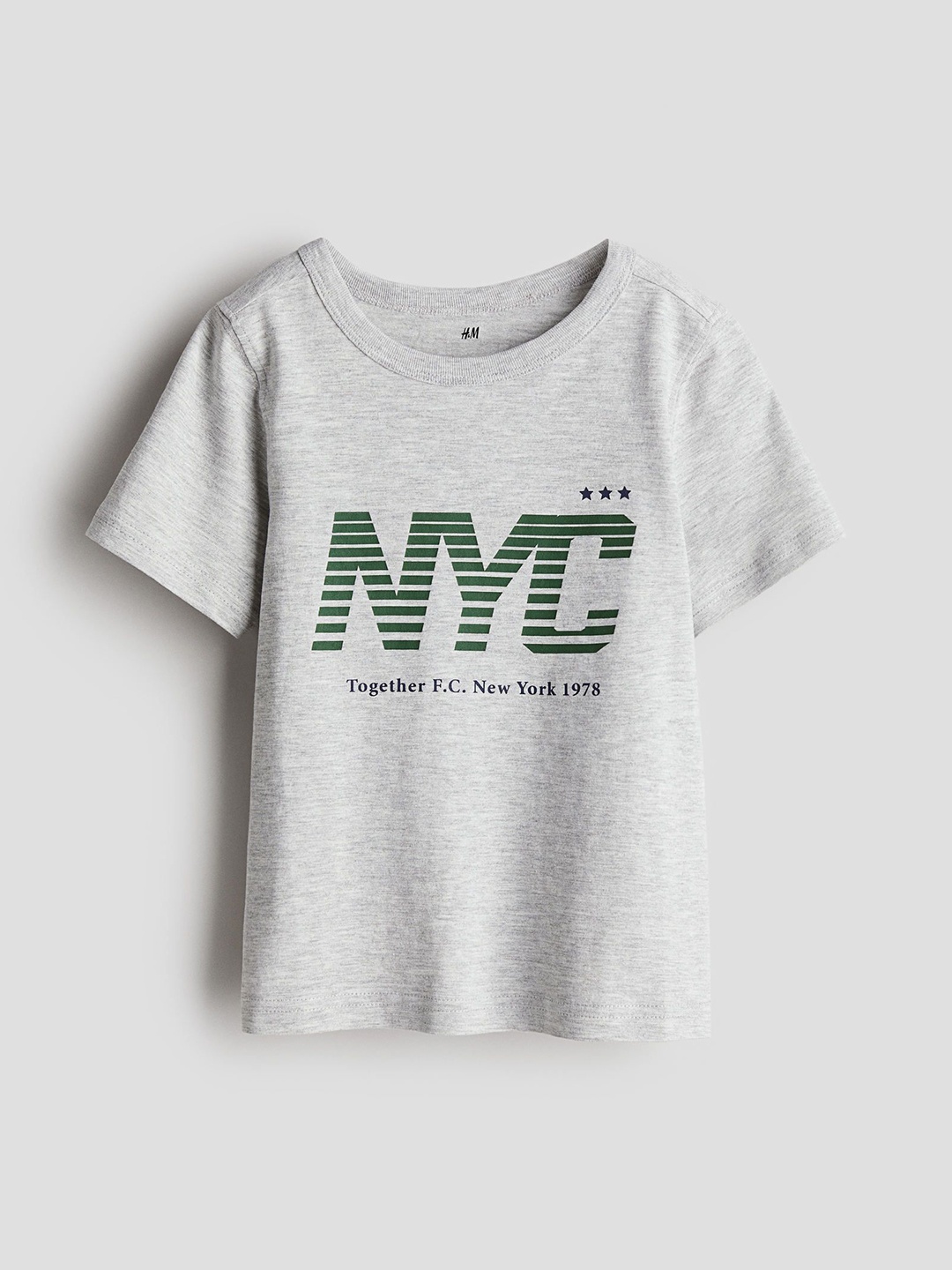 

H&M Boys Cotton Jersey T-Shirt, Grey