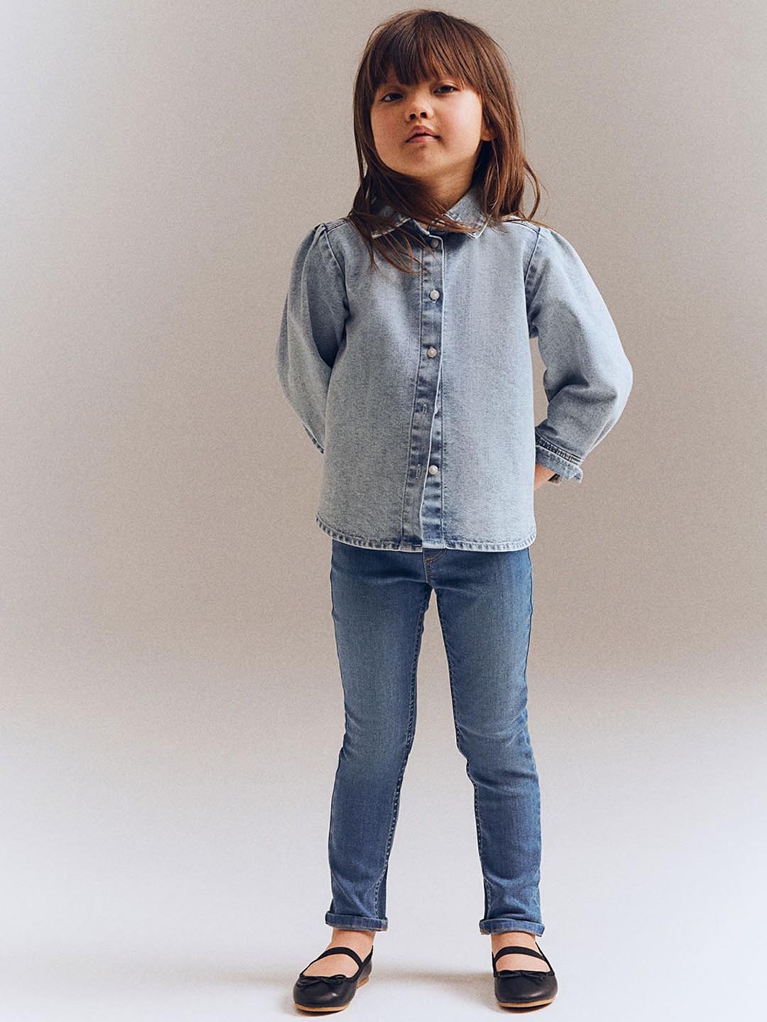 

H&M Girls Denim Jeggings, Blue