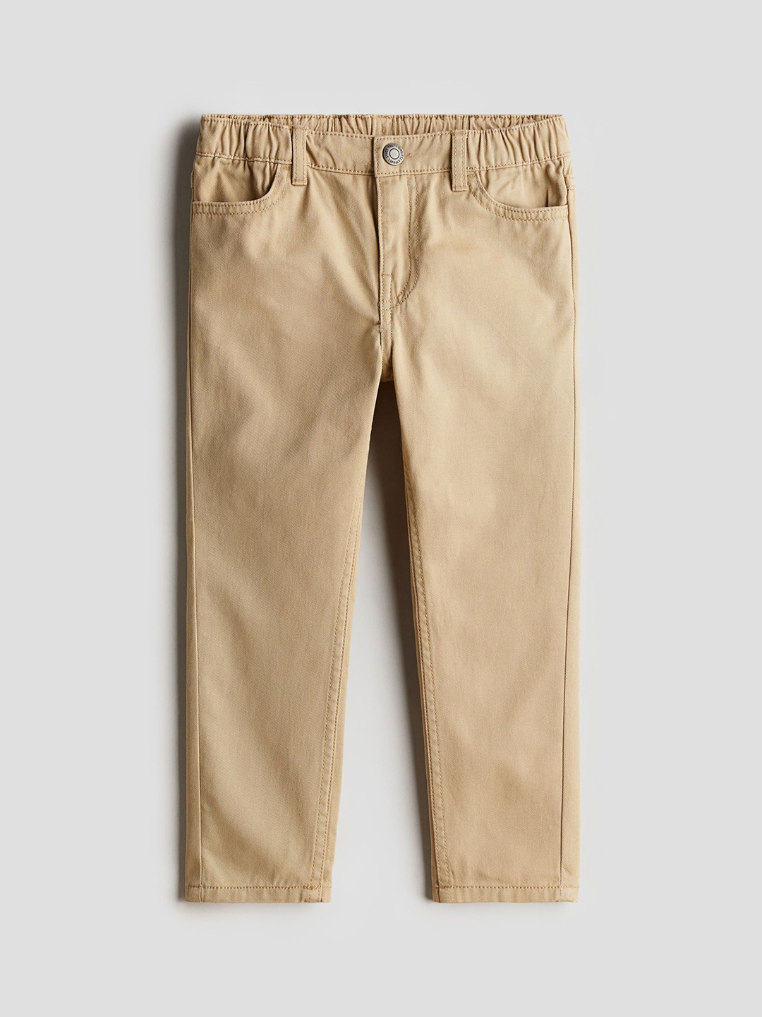 

H&M Boys Relaxed Tapered Fit Trousers, Beige