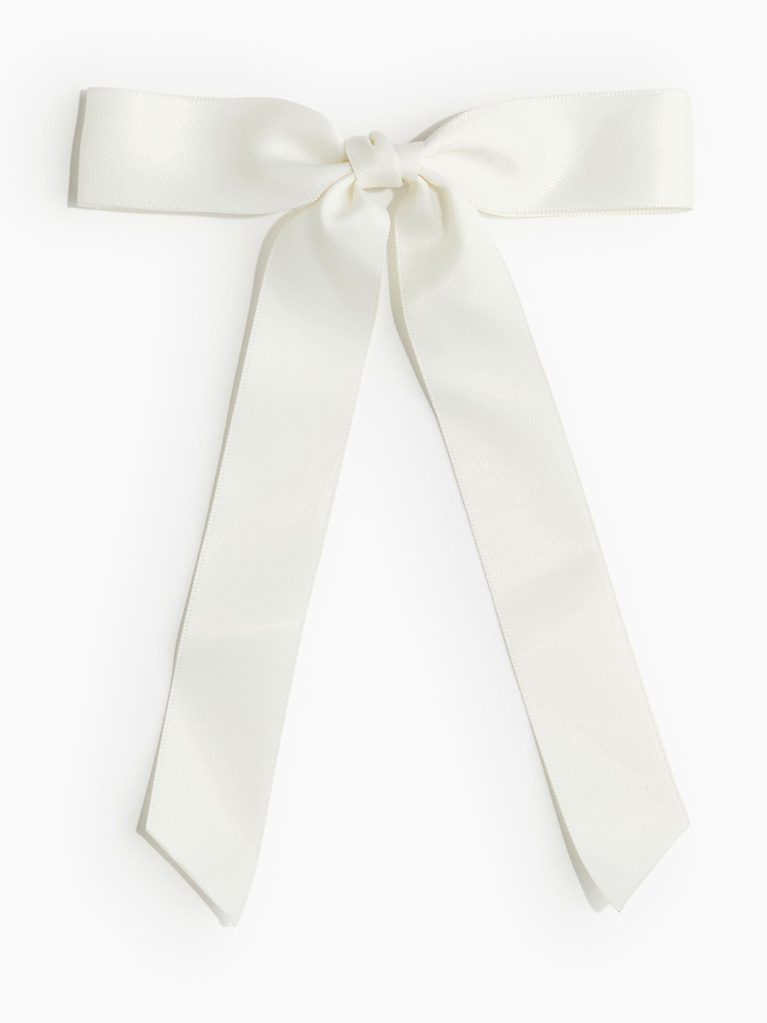 

H&M Satin Bow Hair Clip, White