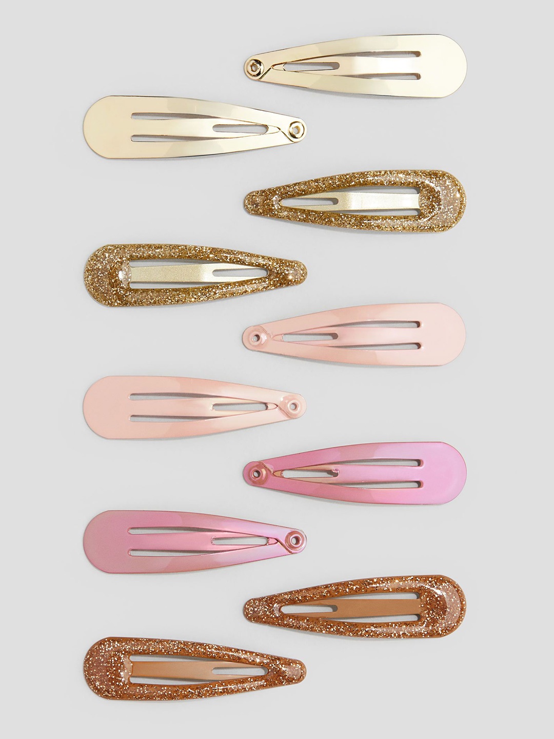 

H&M 10-Pack Hair Clips, Gold