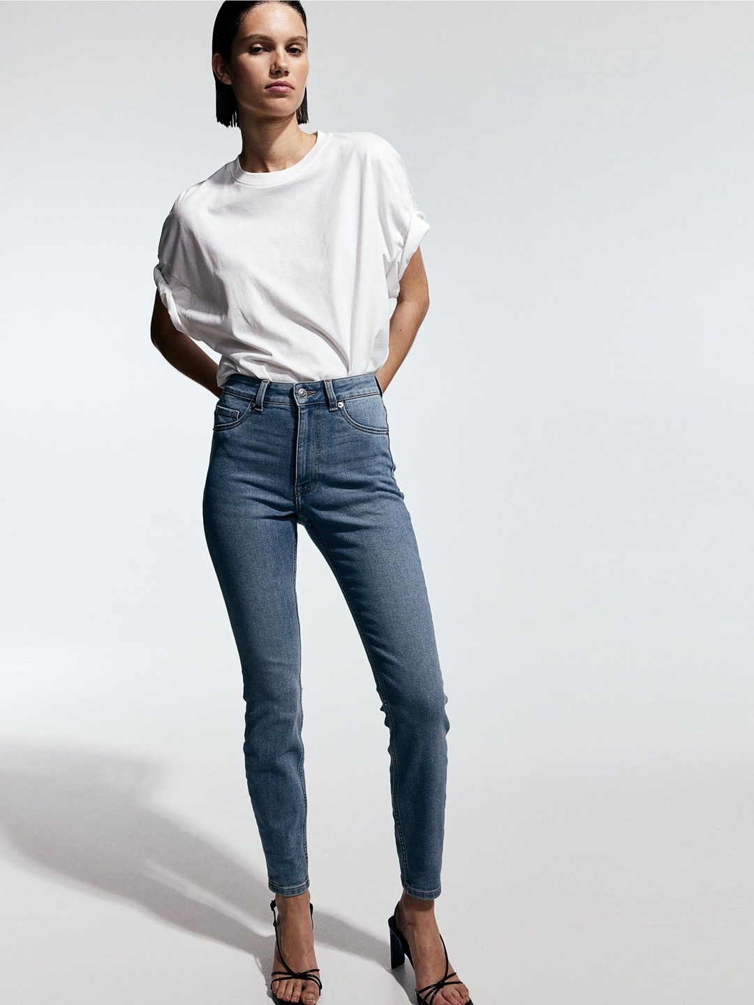 

H&M Skinny High Jeans, Blue