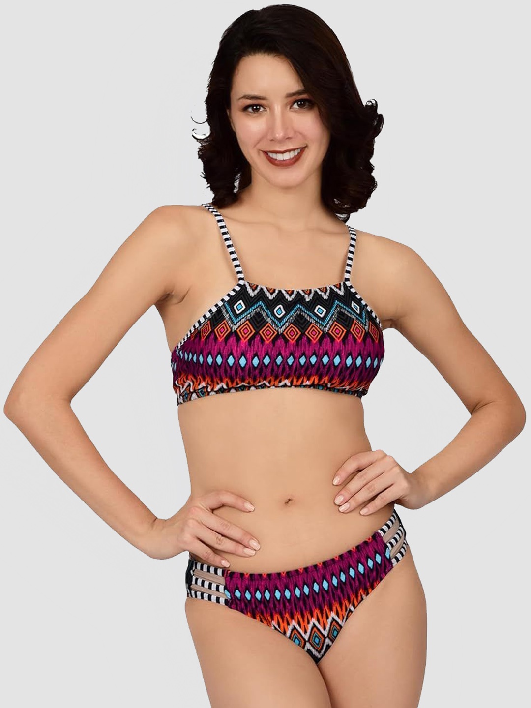 

bare dezire Printed Swim Bikini Set, Pink