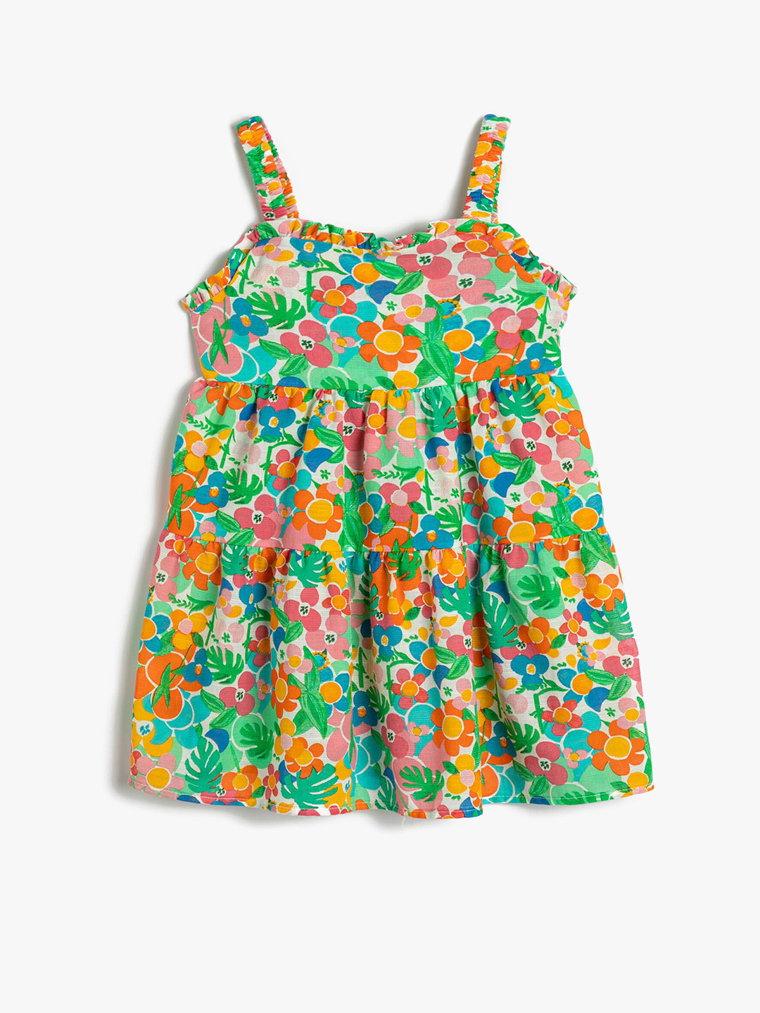

Koton Floral Print A-Line Dress, White