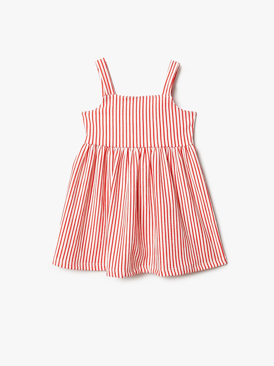 

Koton Striped Fit & Flare Dress, Red