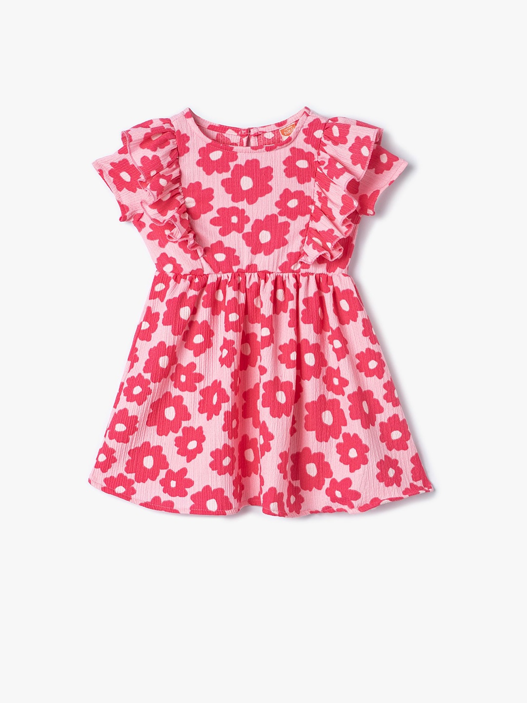 

Koton Floral Print Fit & Flare Dress, Pink