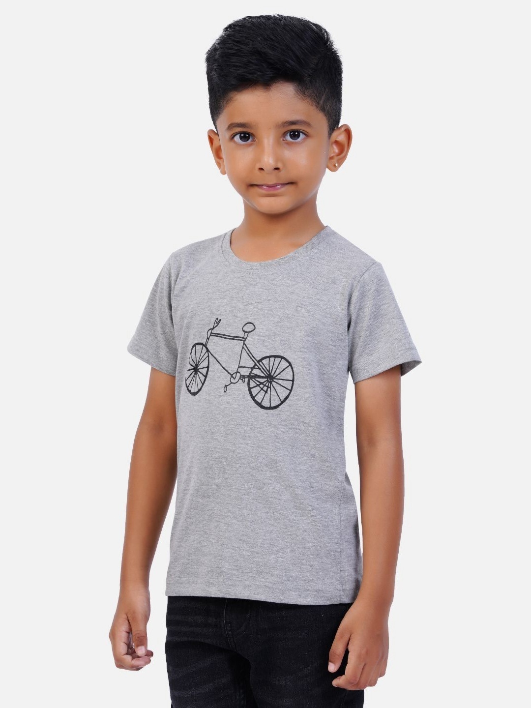 

AIR GARB Boys 2 Printed Pockets T-shirt, Green