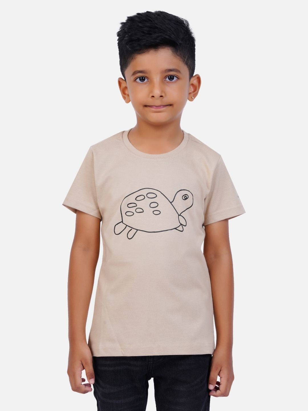 

AIR GARB Boys Typography 2 Printed T-shirt, Grey