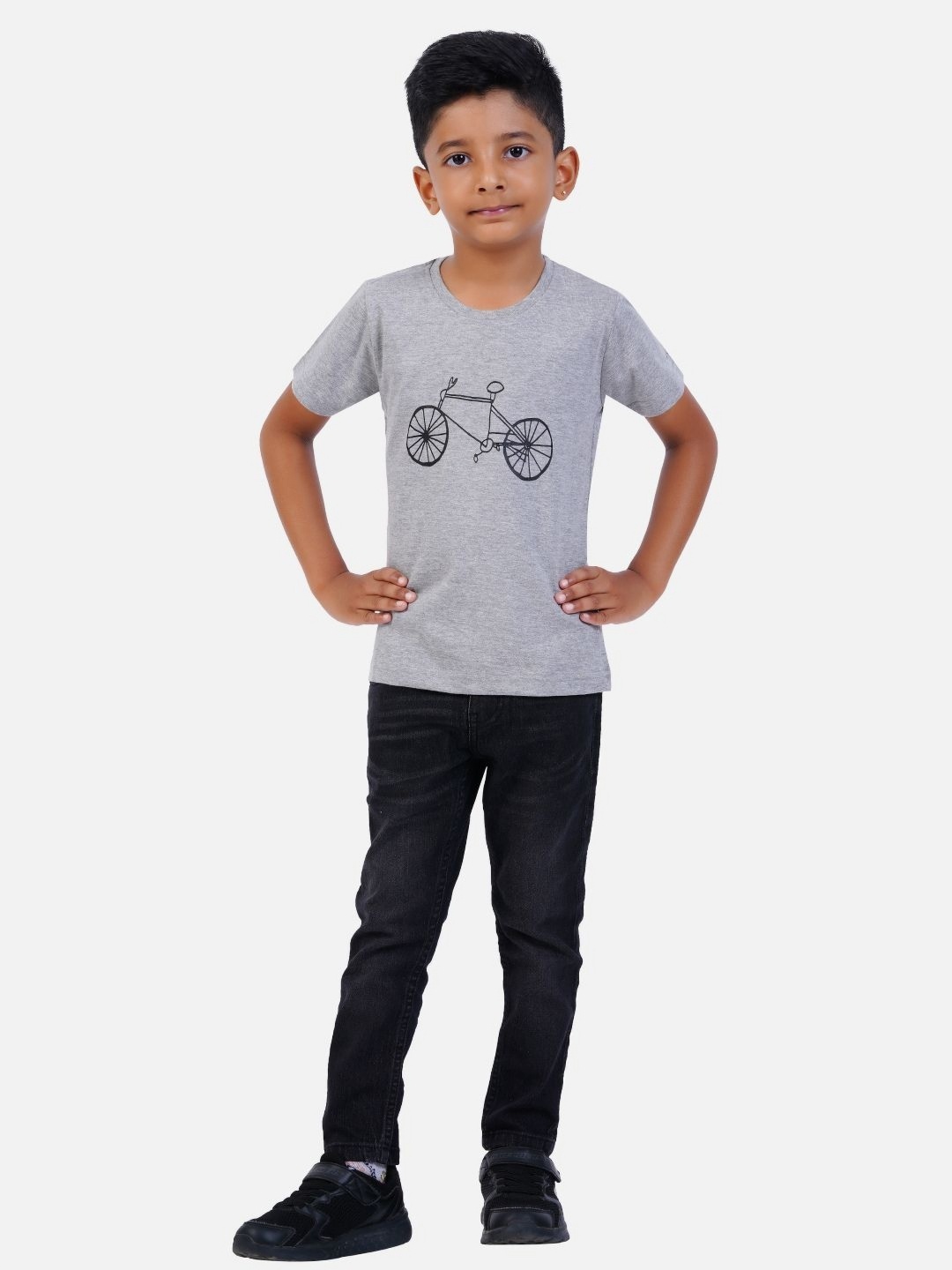 

AIR GARB Boys 2 Printed Pockets T-shirt, Green