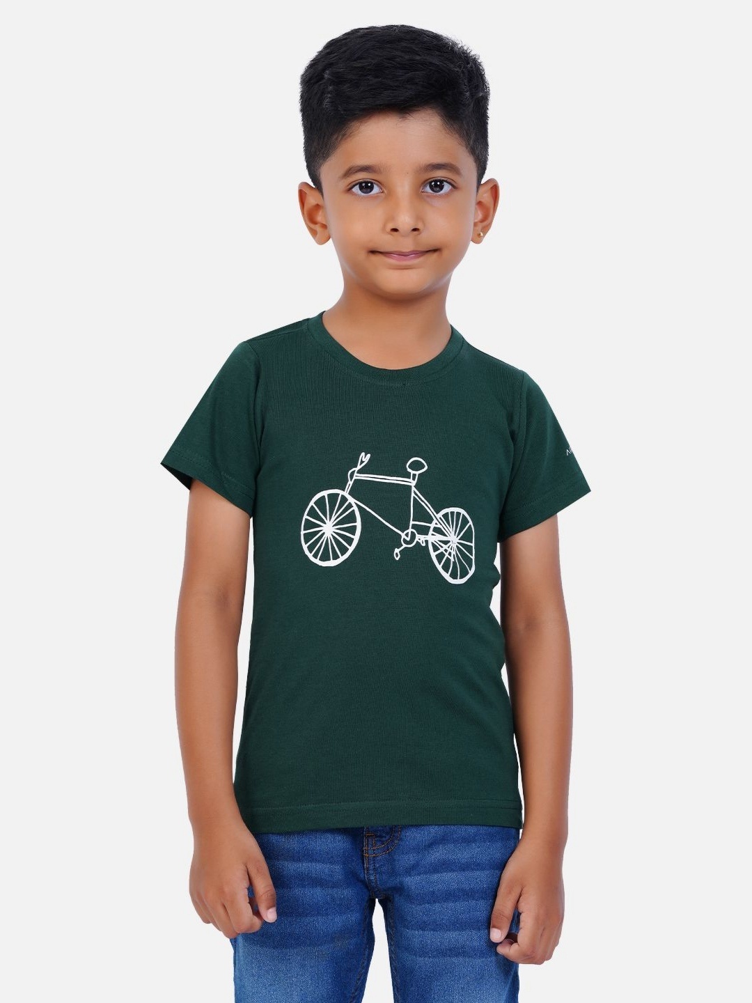 

AIR GARB Boys 3 Printed Applique T-shirt, Black