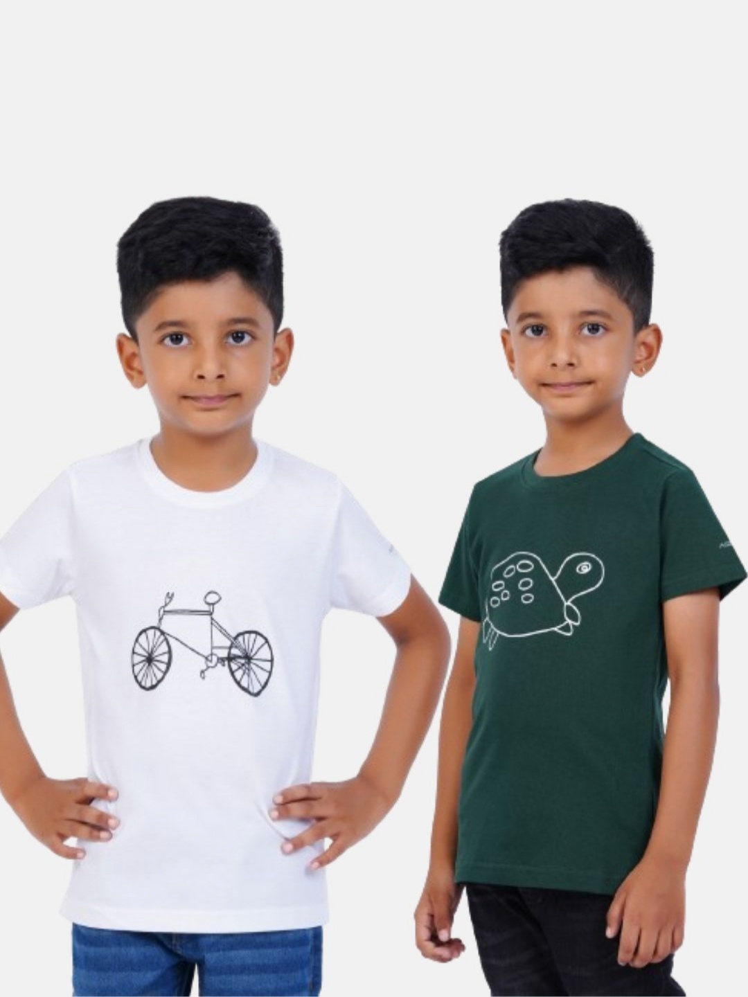 

AIR GARB Boys Typography 2 Printed Applique T-shirt, White