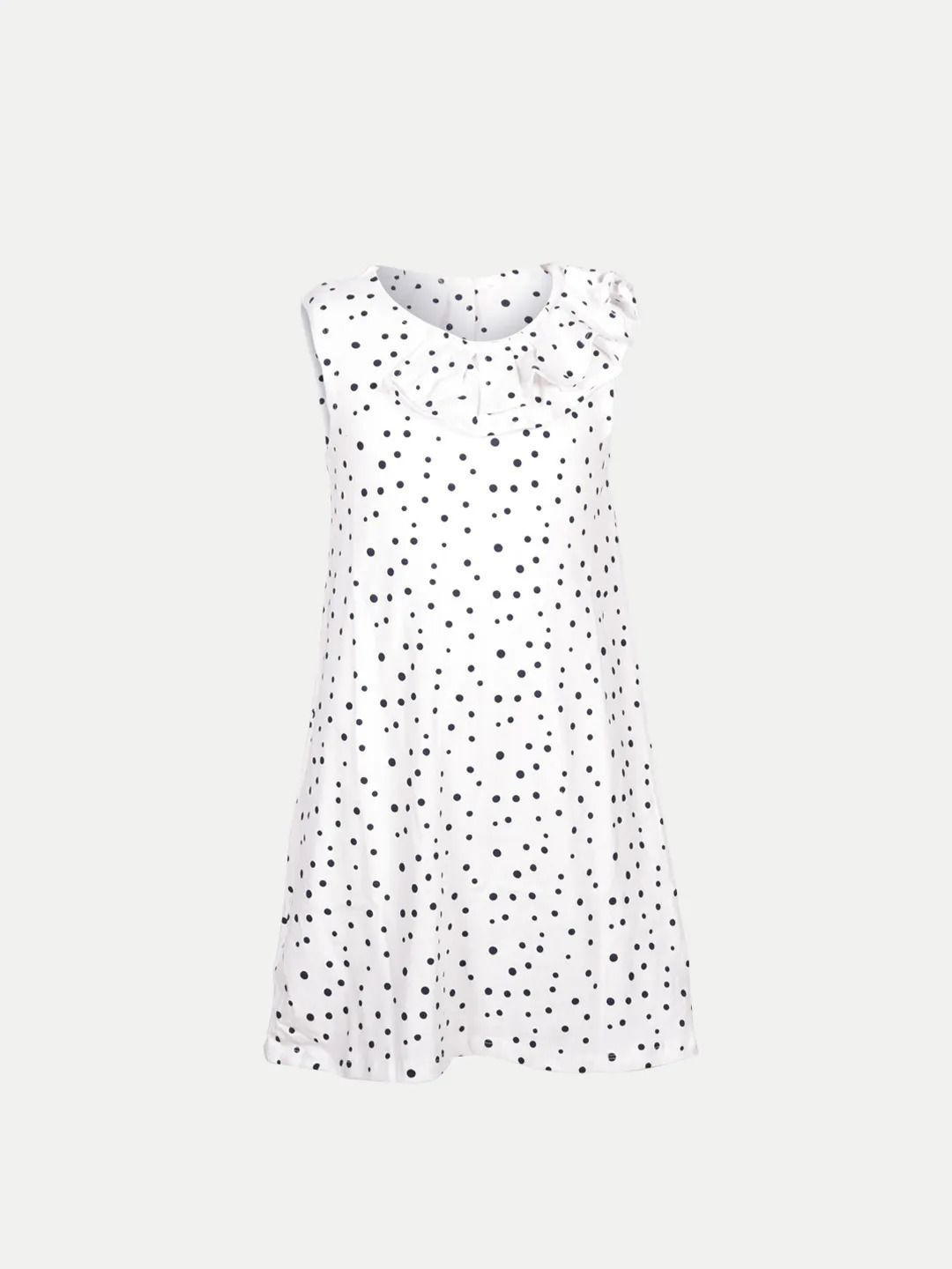 

BAESD Polka Dot Print Cotton Top, White
