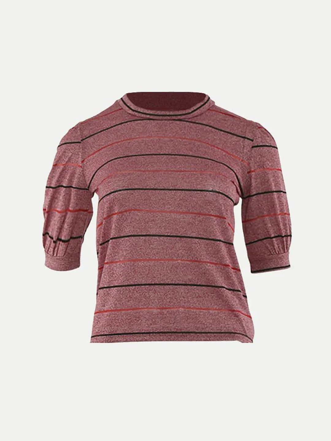 

BAESD Striped Cotton Top, Pink