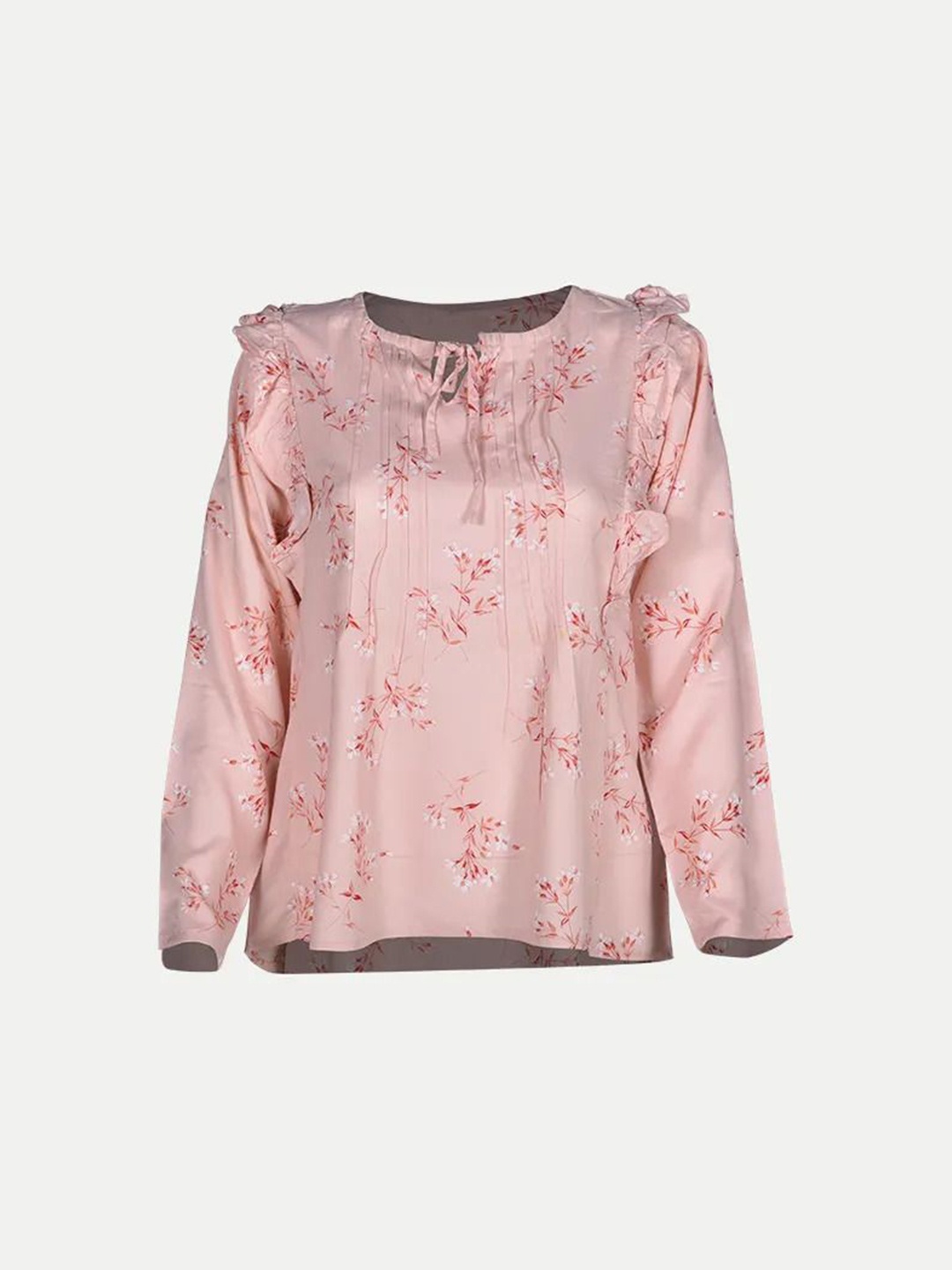 

BAESD Floral Print Cotton Top, Pink