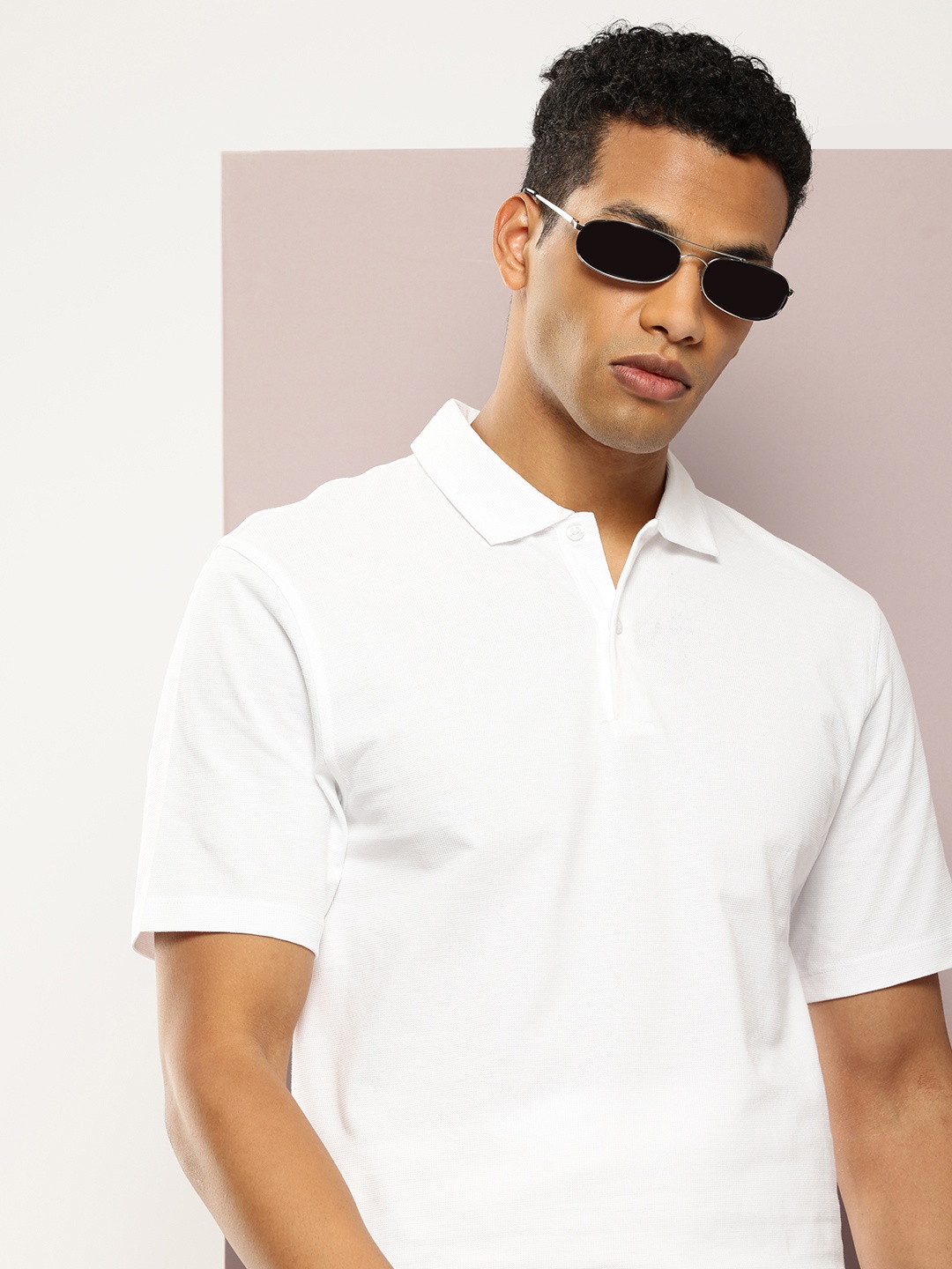 

Kook N Keech Men Polo Collar Pure Cotton T-shirt, White