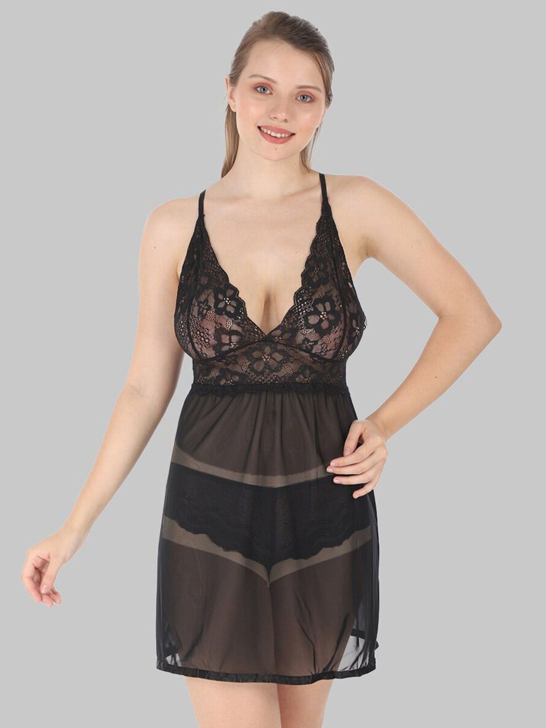 

FIMBUL Net Baby Doll, Black