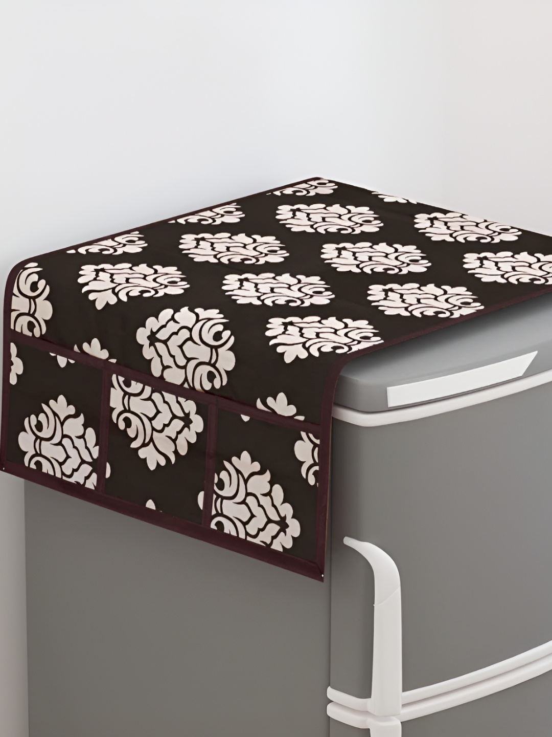 

Dakshya Industries Beige & Brown Printed Appliance Cover