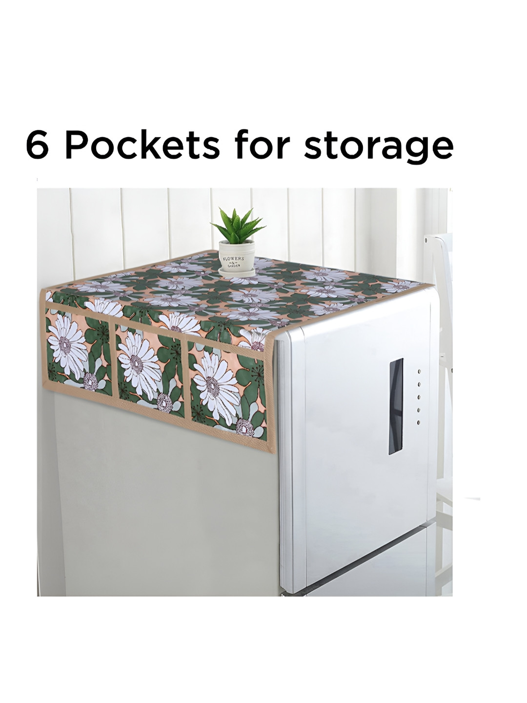 

Dakshya Industries Green & White Printed Appliance Cover