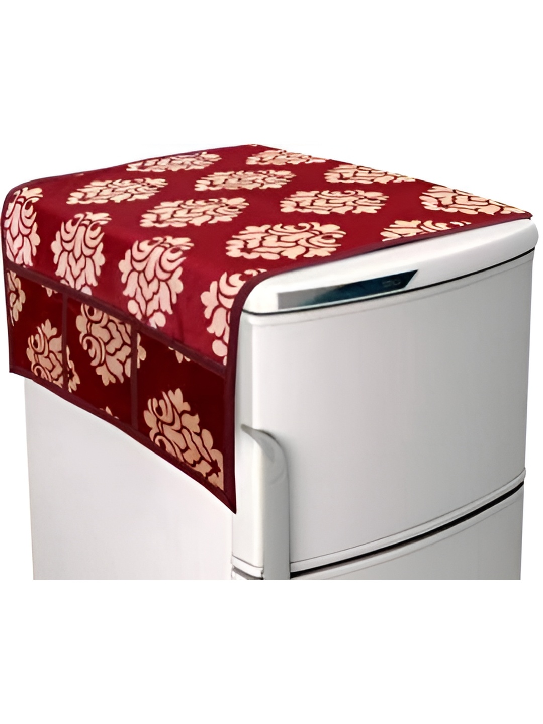 

Dakshya Industries Maroon & Beige Printed Appliance Cover