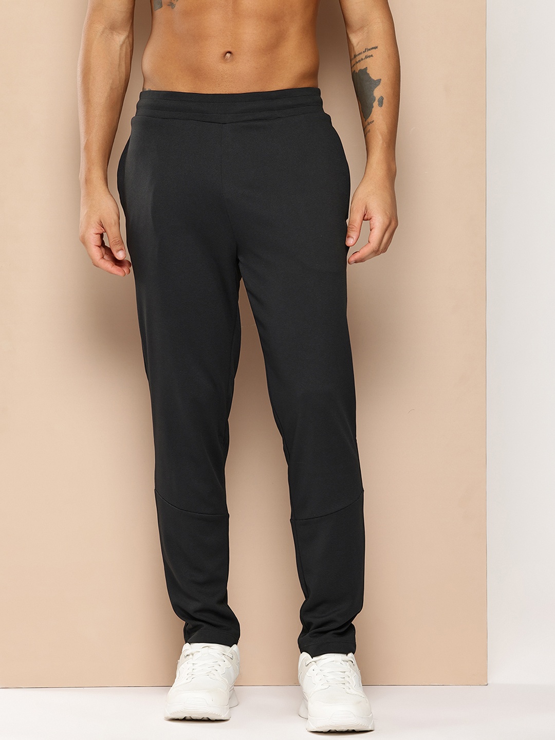 

Alcis Men Slim Fit Training or Gym Track Pants, Black