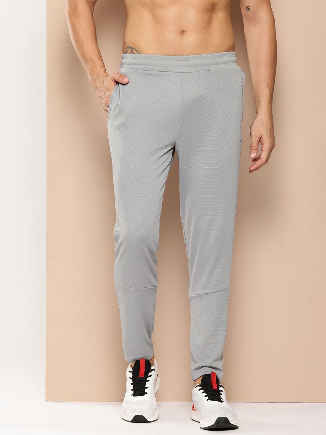 

Alcis Men Slim Fit Training or Gym Track Pants, Grey
