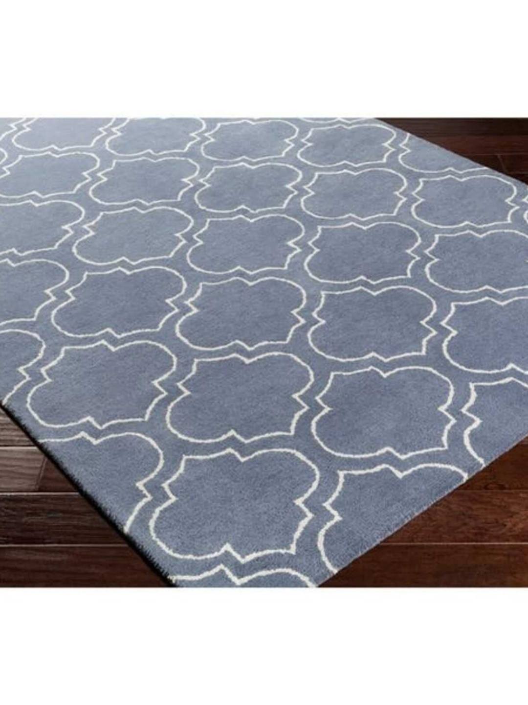 

Safiya Carpet Grey Geometric Hand-Tufted Woollen Carpets