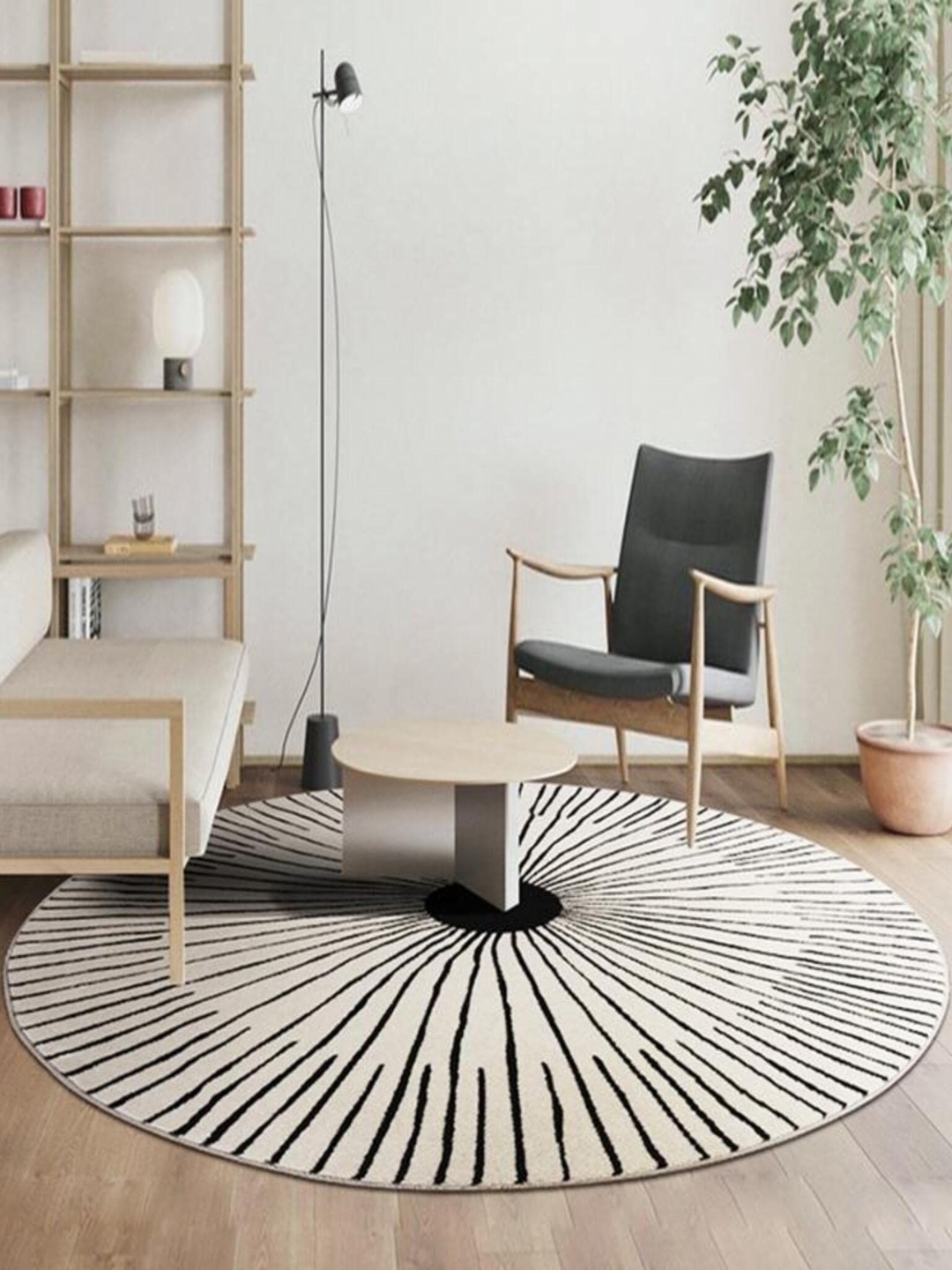 

Safiya Carpet Black Geometric Hand-Tufted Woollen Carpets