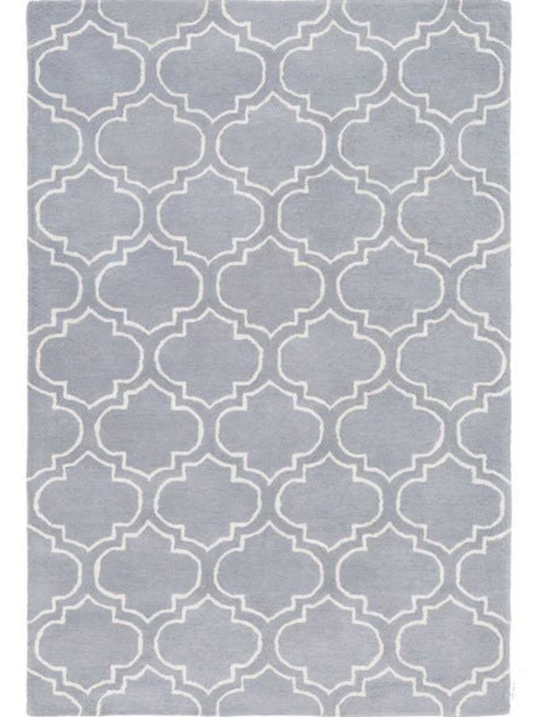 

Safiya Carpet Grey Geometric Hand-Tufted Woollen Carpets