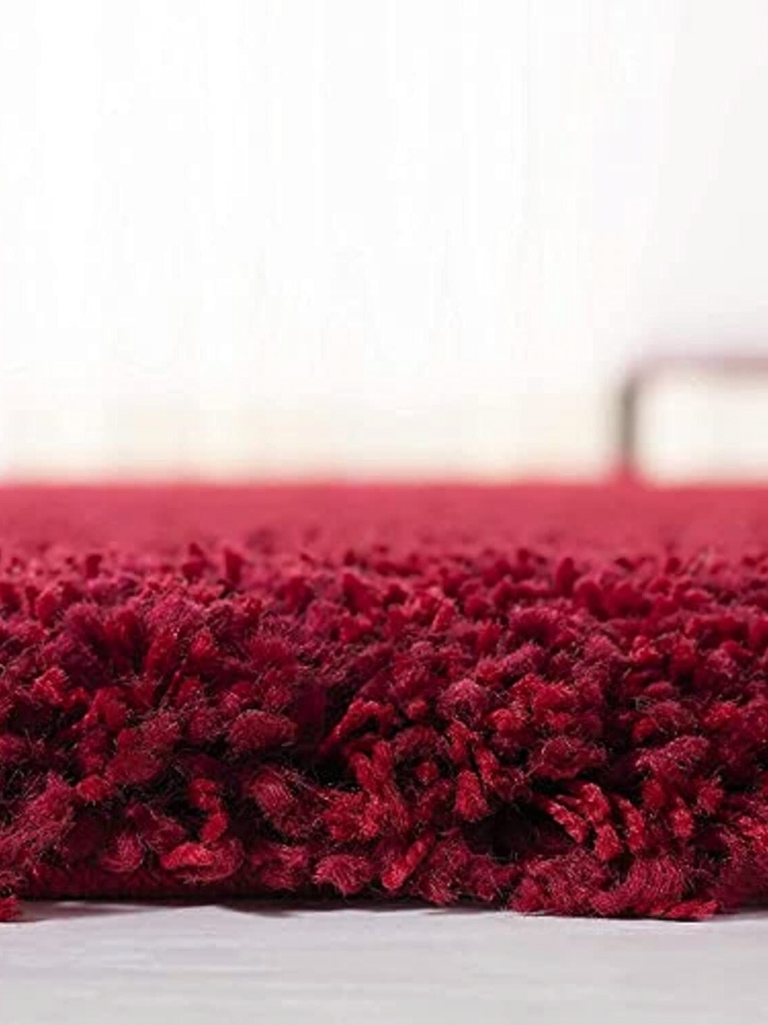 

Safiya Carpet Red Solid Anti-Skid Polyester Carpets