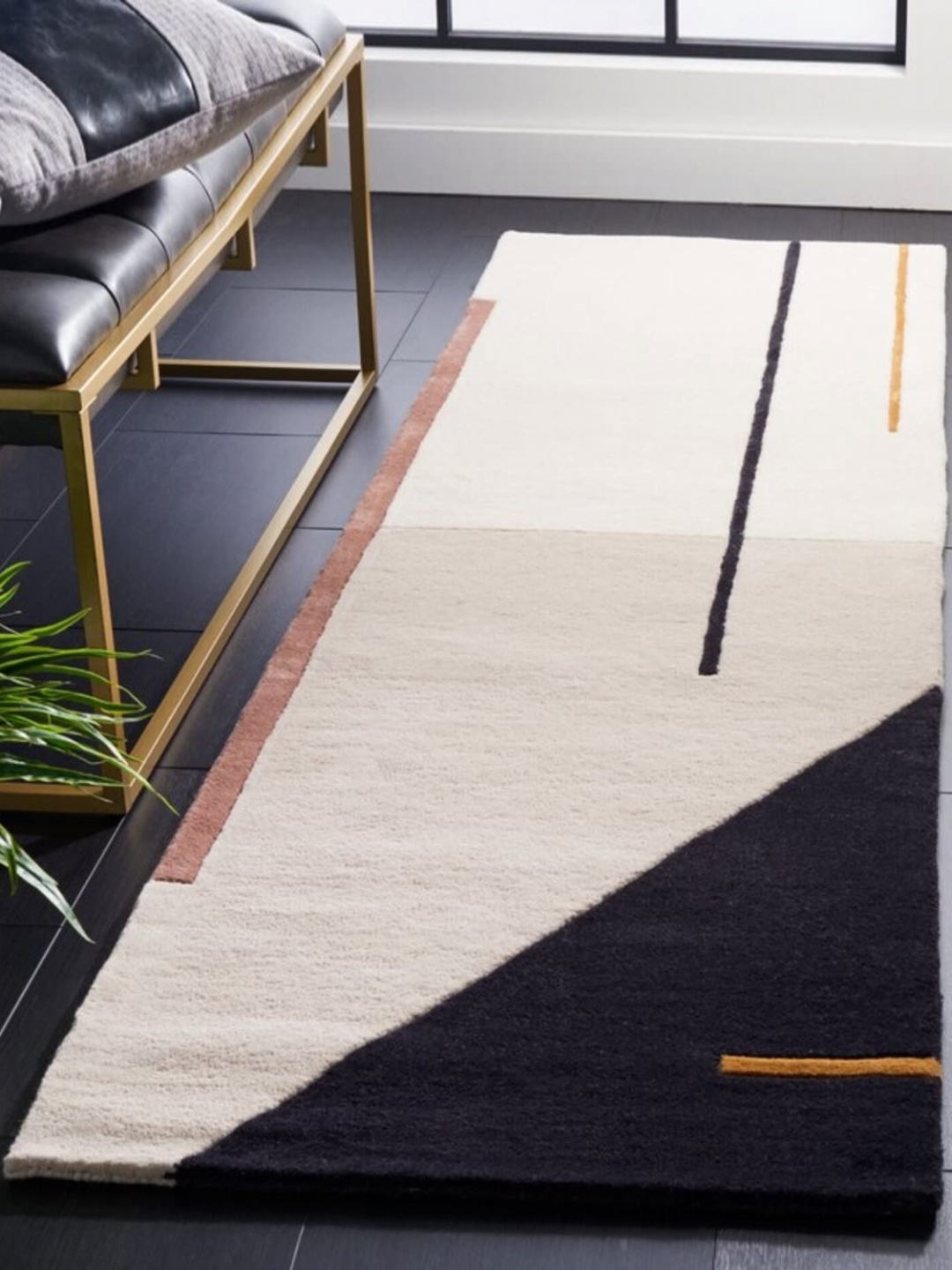 

Safiya Carpet Beige Solid Woollen Carpets