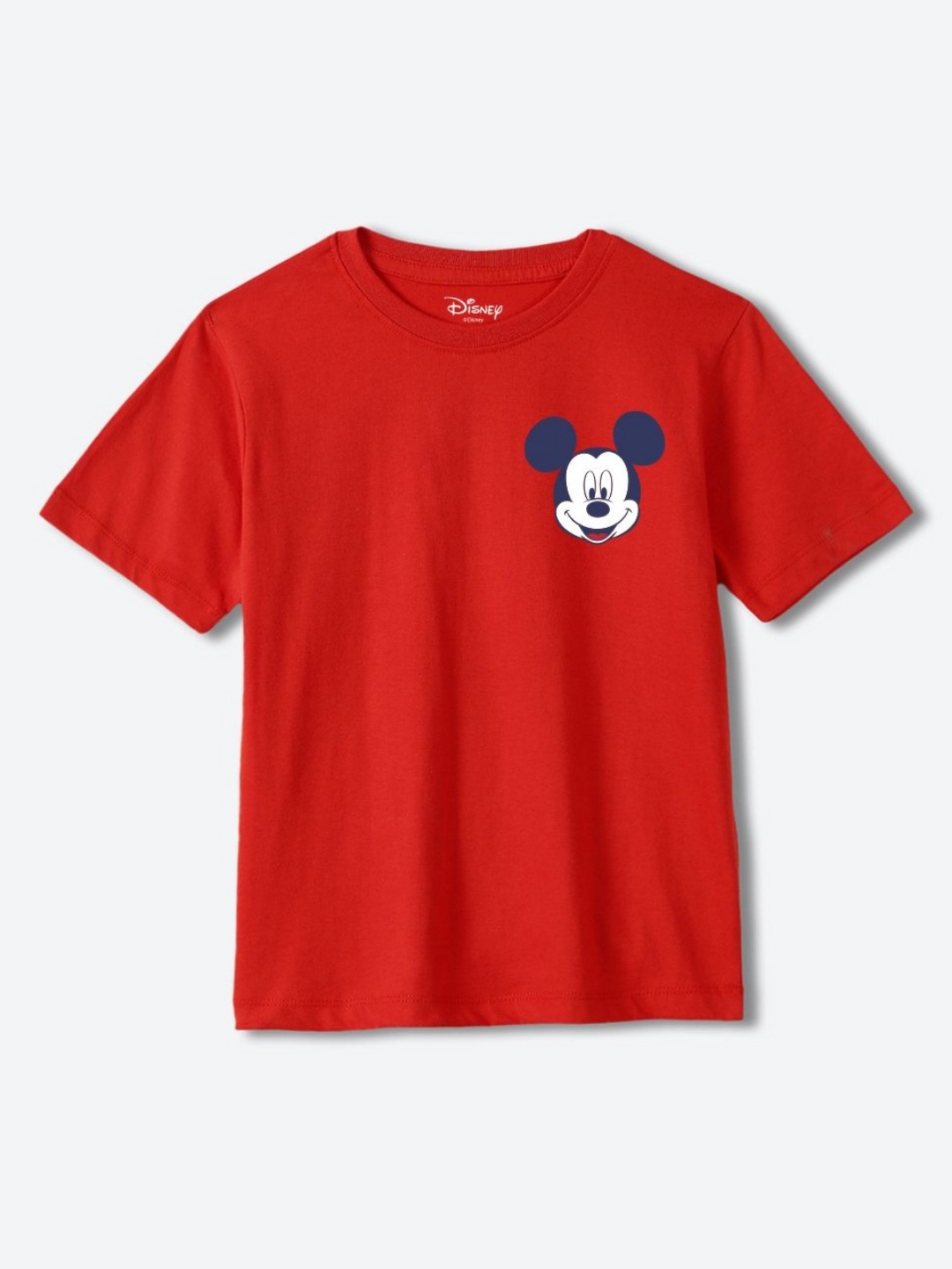 

YK Disney Boys Mickey Mouse V-Neck Applique T-shirt, Red