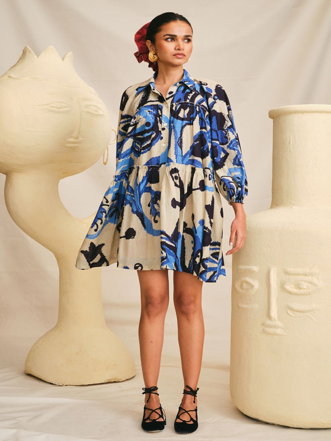 

Jodi Floral Print Fit & Flare Dress, Multi